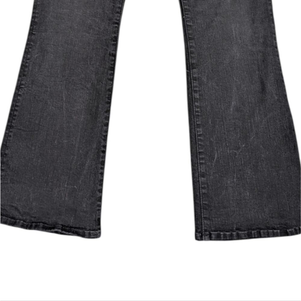 MOTHER The Hustler Ankle Jeans 27 Not Guilty Black High Rise Kick Flare J1837 - Picture 10 of 12